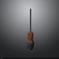 Professional Hardware Tool Screwdriver With Orange Handle And Metal Shaft Design
