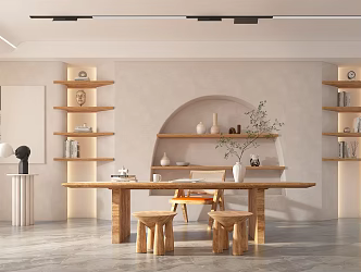 Modern study 3d model