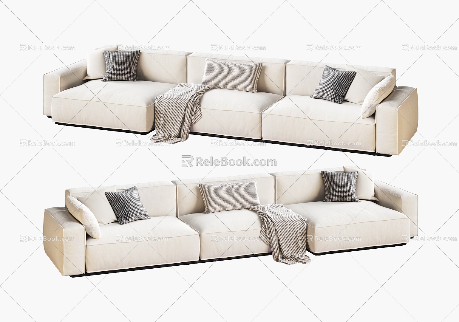 Modern Multiplayer Sofa 3d model