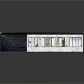 Contemporary Architectural Model Featuring Black White Exterior Flat Roof And Glass Windows