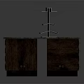 Modern Storage Cabinet with Marble Top and Multiple Wooden Drawers for Home Organization