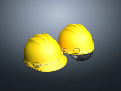 Modern safety helmet construction safety helmet safety protection equipment construction site 3d model