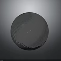 Silver Metallic Sphere With Diamond Pattern And Reflective Surface On Dark Background 3d model