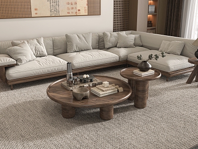 Middle Ancient Style Coffee Table 3d model