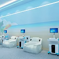 Community Leisure Center Layout Design With Functional Zones Green Plants And Colorful Umbrellas