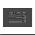 Air Conditioner Air Vents Display With Central Units And Outdoor Compressor Units