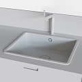 Modern Kitchen Cabinets With White Upper Units Wooden Lower And Black Countertop Sink Faucet