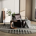 Single sofa 3d model