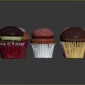 Assorted Colorful Cupcakes With Vibrant Frosting And Decorative Toppings On