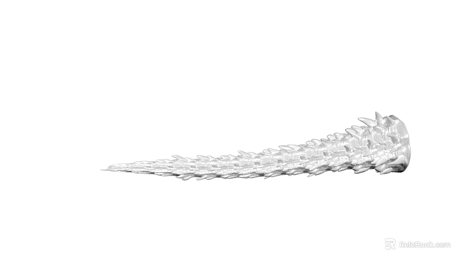 Elegant Crystal Decorative Ornament Set With Spiked Streamlined Design For Home Decor 3d model 