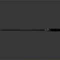 Blue Fantasy Sword With Black Grip And Intricate Decorative Blade Design