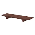Wooden Bench Design Featuring Simple Structure Shown From Various Angles 3d model