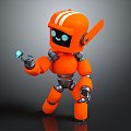 Robot Robot Assistant Small Robot Robot Butler 3d model