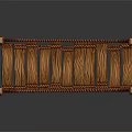 Handmade Wooden Decorative Bridge With Rope Railings And Arch Plank Design