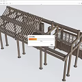 Industrial Equipment Steel Frame Structure With Columns Beams And Grid Windows