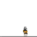 CAT Yellow Forklift Trucks With Modern Cab And Black Forks Design