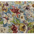 Vibrant Square Rugs With Colorful Floral Patterns For Modern Home Decoration
