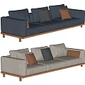 Middle-style multiplayer sofa 3d model