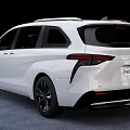 White Modern Minivan With Sleek Exterior Design And Black Alloy Wheels