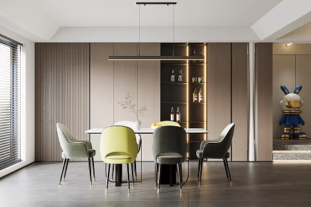 Light Luxury Restaurant 3d model