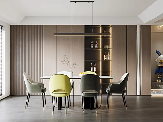 Light Luxury Restaurant 3d model