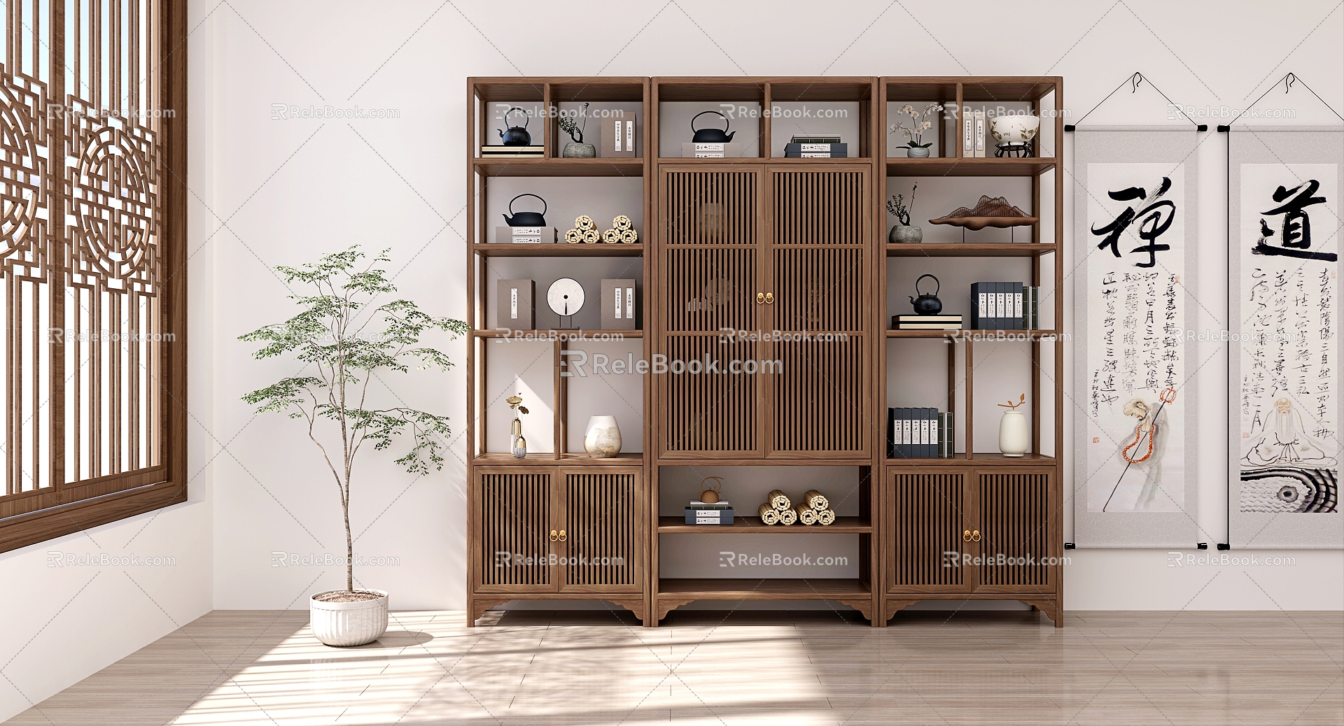 New Chinese Antique Rack 3d model