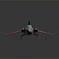 Silver Toy Airplane Model With Red Accents And Propeller Design
