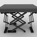 Industrial Hydraulic Scissor Lift Table With Adjustable Height And Steel Frame