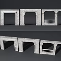 Luxury Shower Sauna Interior With Marble Columns And Exquisite Carved Details