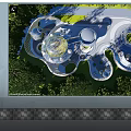 Modern Children's Play Area Children's Paradise Spaceship Theme Park Cloud Paradise Spaceship Theme Framework 3d model
