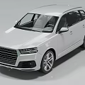 White SUV Car With Modern Exterior Design Sleek Body And Alloy Wheels