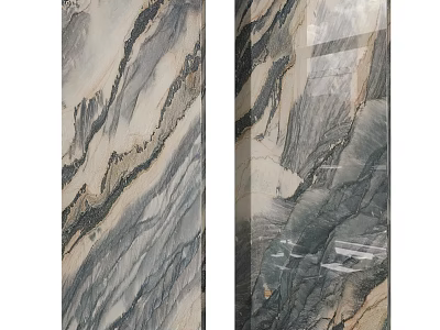 Natural Marble Decorative Panels With Unique Vein Texture And Modern Design 3d model