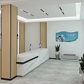 Modern Hospital Outpatient Reception With Modern Interior In Community Health Center