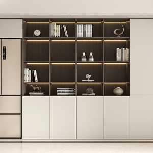 Bookcase Locker Home Cabinet Entrance Cabinet Partition Cabinet Display Cabinet Embedded Bookcase 3d model