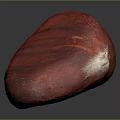 Shiny Red And Orange Whole Chestnut Fresh Natural Healthy Food Snack