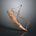 Niujiao Charge Display Niujiao Display Decoration Craft Decorations 3d model