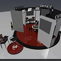 Professional Beauty Salon Makeup Station With Lighted Mirror Cosmetics And Styling Chair
