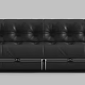 poliform modern multiplayer sofa leather sofa 3d model