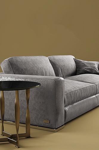 Double sofa 3d model