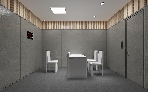 Modern Interrogation Room 3d model