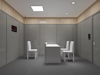 Modern Interrogation Room 3d model