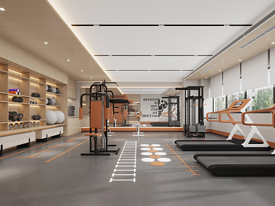 Modern Gym 3d model