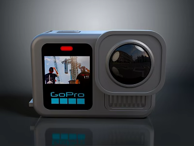 GoPro Action Camera With High Definition Screen And Recording Features 3d model