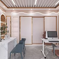 QIJIA YI Showroom Interior With Modern Design Display Shelves And Furniture