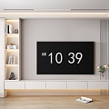 TV cabinet background wall trendy play jewelry ornaments 3d model