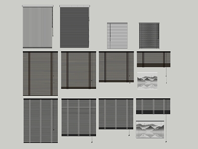 Modern blinds model