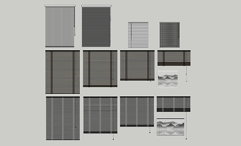 Modern blinds 3d model