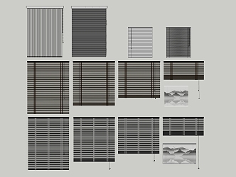 Modern blinds 3d model