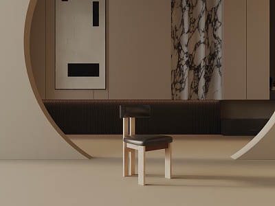 Modern Dining Chair 3d model