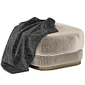 Italian Poliform sofa stool bed end stool shoe stool 3d model